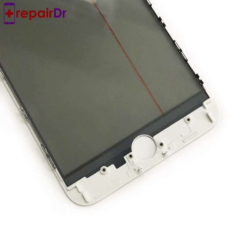 Cristal de pantalla táctil LCD Original 1:1, lente exterior con marco biselado para iPhone 6 6s Plus 7 8 Plus X Panel de cristal + OCA + polarizado