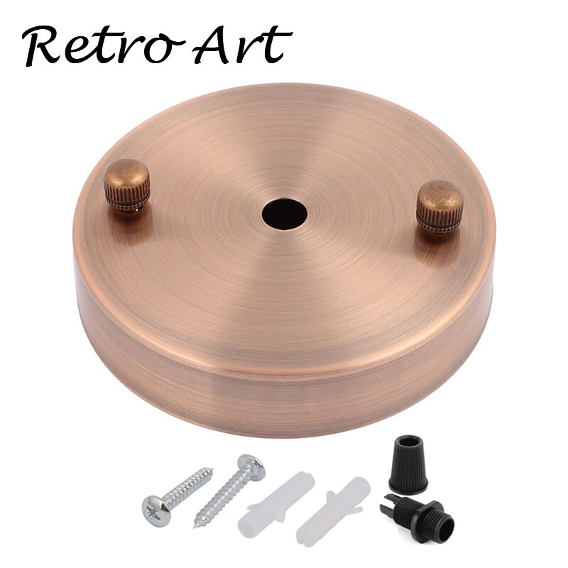 vintage Metal Ceiling Rose edison style Ceiling Canopy antique industrial bronze ceiling plate