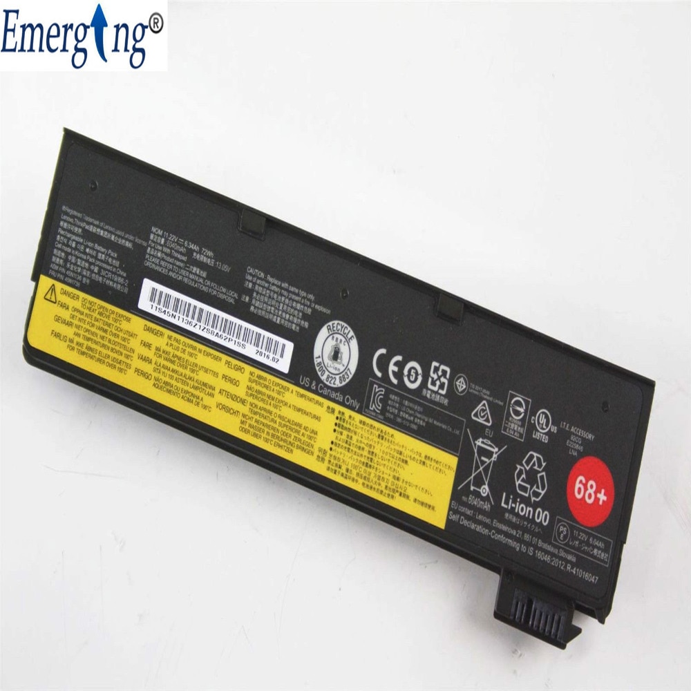 11.22V 72wh Original Battery for Lenovo ThinkPad T440S T440 X240 S440 S540 45N1125 68+