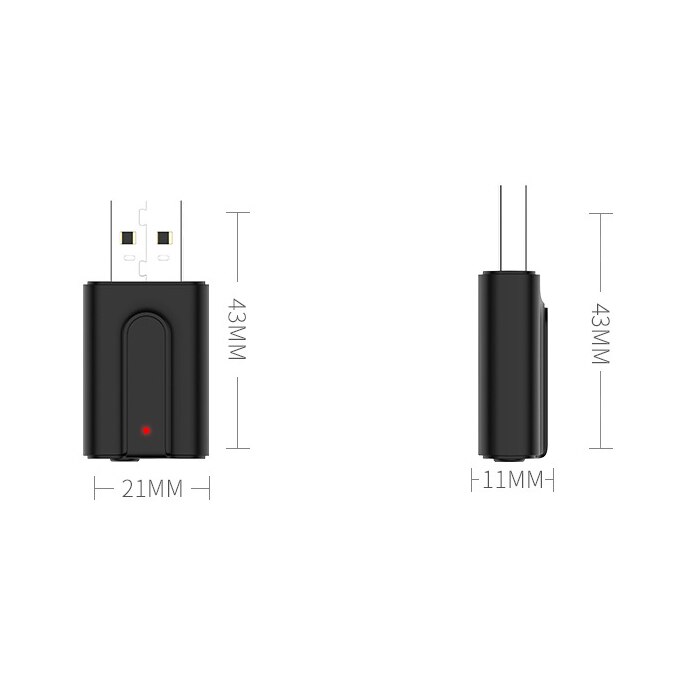 2 in 1Bluetooth 5.0 USB Bluetooth Transmit Receiver Wireless Bluetooth Adapter