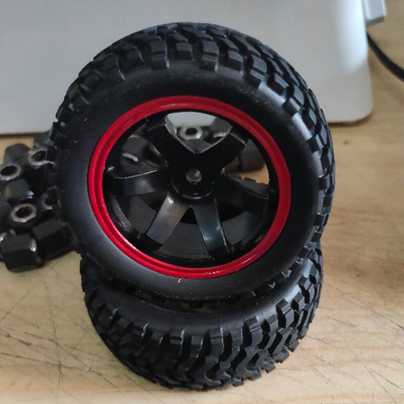 För 1:10 rallybil 75mm gummidäck och hjulfälgar för 1/10 skala hsp 94123 hpi kyosho tamiya rc på vägbil