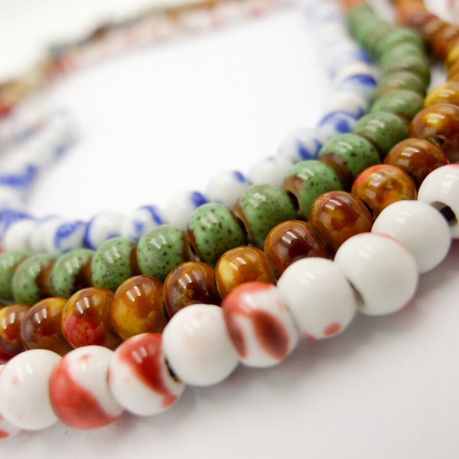 6mm Ceramic Beads Multilayer Bracelets long bracelets for women #BY174