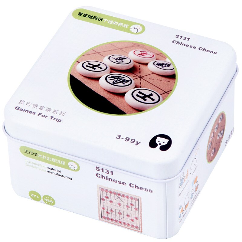 Baby Kids Cognitie Puzzels Speelgoed Peuter Ijzeren Doos Matching Game 3D Houten Puzzel Domino Gyro Sets Voor Kinderen Cognitieve: A15