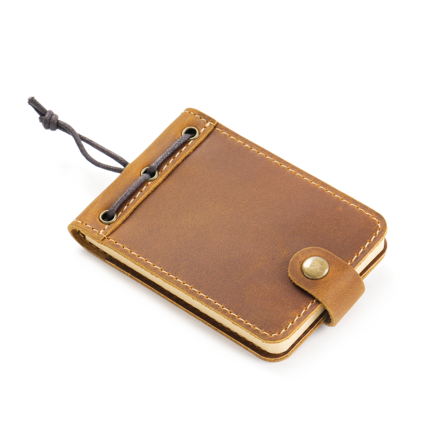 Vintage handgemaakte mini notebook planner echt leer retro schattig dagboek dagboek draagbare notitieblok schetsboek organisator briefpapier: Oranje