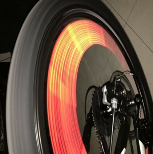 Kit de llanta de rueda de bicicleta reflectante, luz reflectante, rueda de cinta reflectante para radio, soporte de tubo de bicicleta de montaña y carretera, advertencia de seguridad con Clip, 12 Uds.