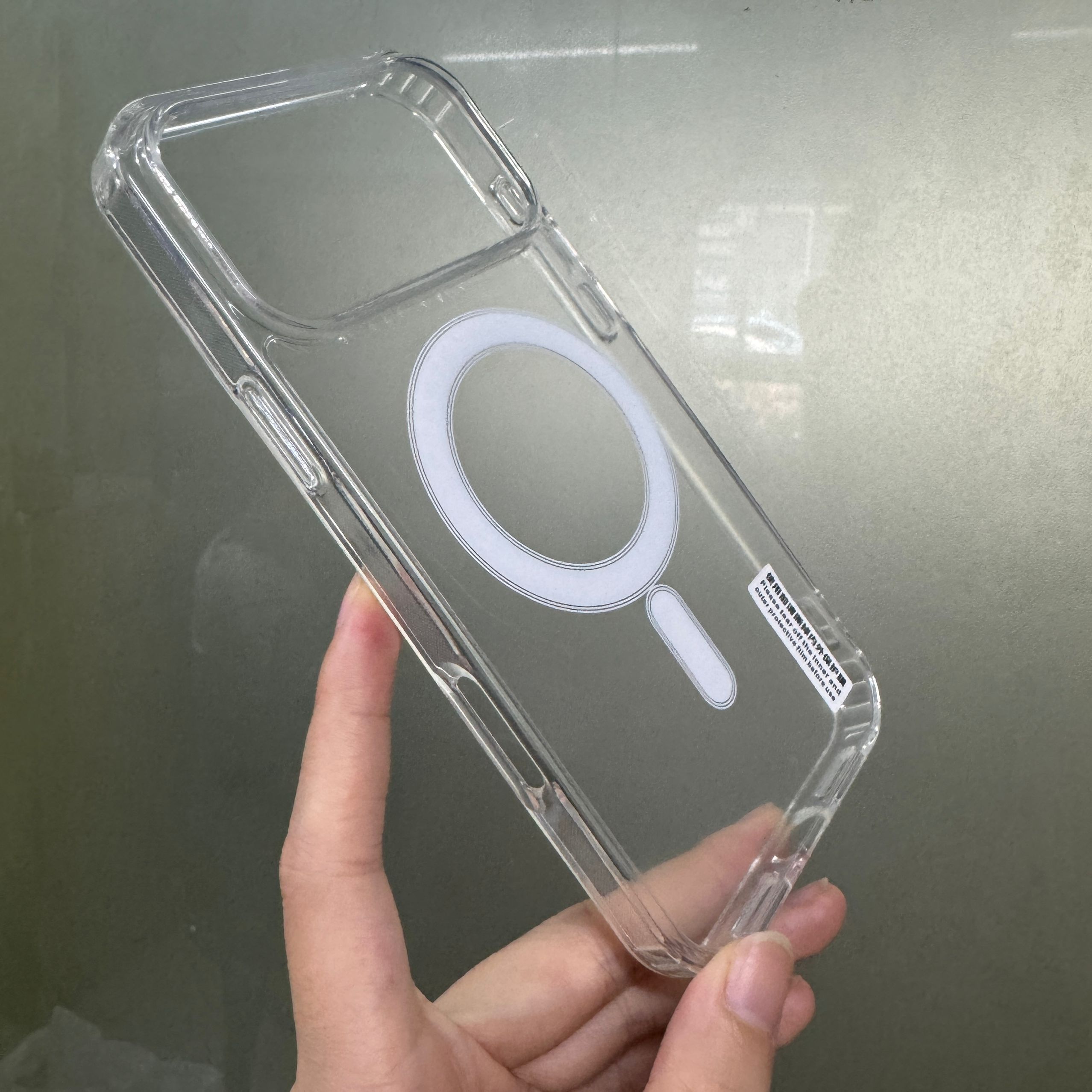 Nueva funda MagSafe transparente para iPhone 17 Air 17Pro 17 Pro Max 16 15 Plus 14 13 12 mini cubierta de carga inalámbrica a prueba de golpes con caja