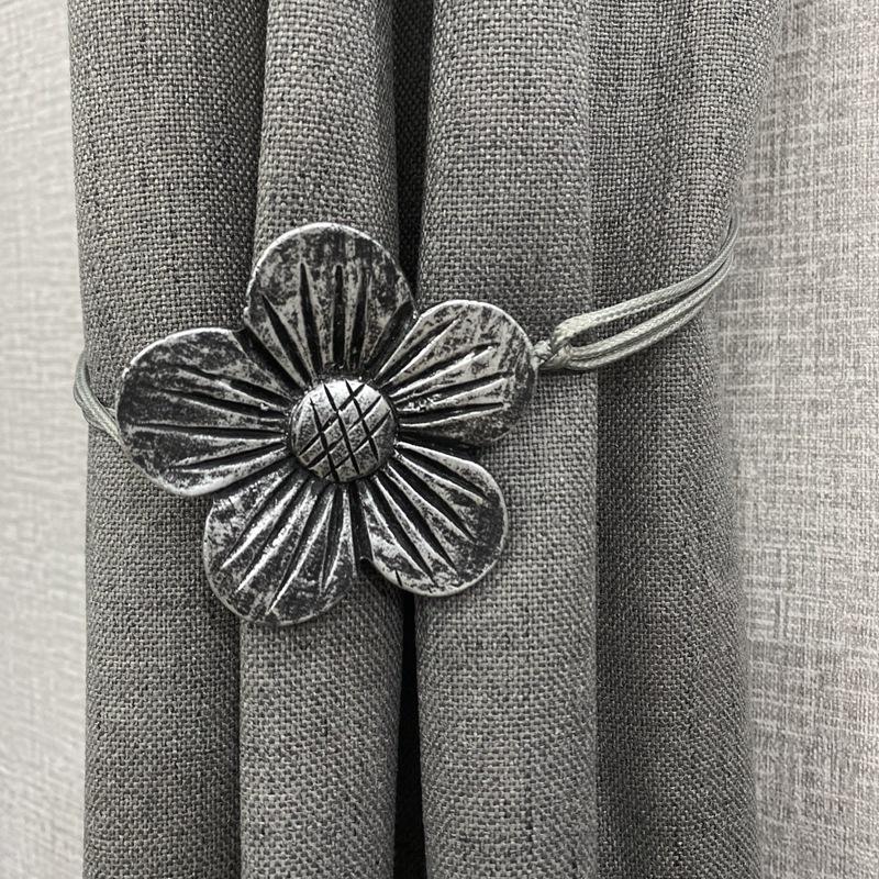 Udskårne blomster hjem vinduesindretning gardin magnetisk spænde tieback holdback remholder klip stue ornament tie-back