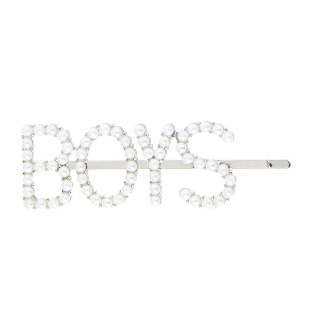 Letter Word Rhinestone Crystal Hairpin Hairgrip Hairclips Hair Clip Grip Pin Barrette Ornament Hair Accessories