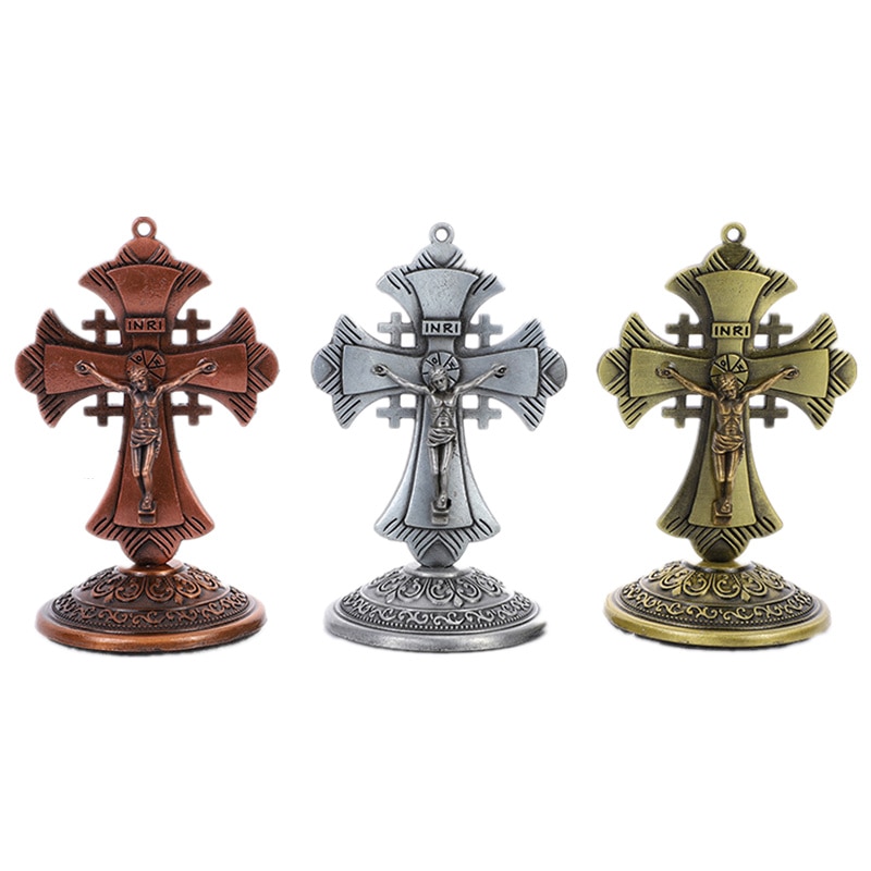 Jesus Cross Metalen Orthodoxe Pictogrammen Woondecoratie Jezus Christus Ambachten Home Decoratie Cross
