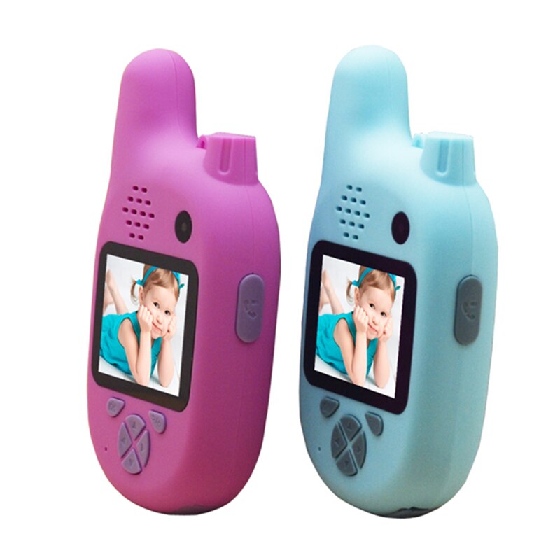 Børnekamera med walkie talkies , 2 in 1 legetøjs walkie talkies til børn barn med 8mp dobbelte linser til piger drenge