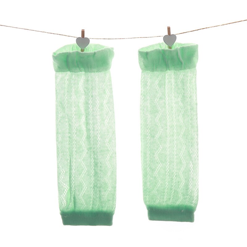 NIÑOS Calcetines de bebé de Color sólido calcetines de bebé niña y niño infantil calcetines altos de rodilla otoño invierno cálido Sokken niños calentadores de piernas: Verde claro