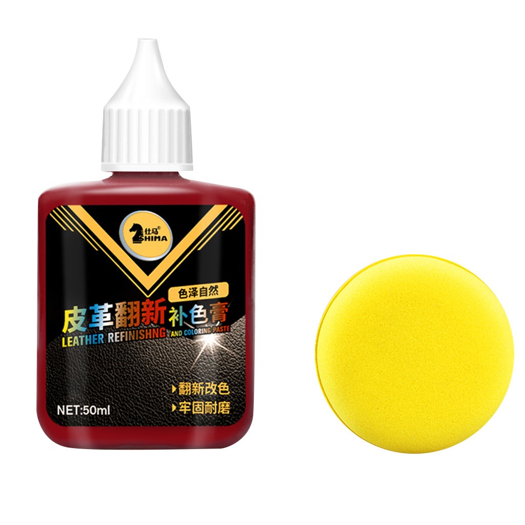 Mais novo couro reparação reparação creme kit para auto assento de carro sofá casacos sapatos buracos raspadeiras rachaduras restaurar quente: Red 