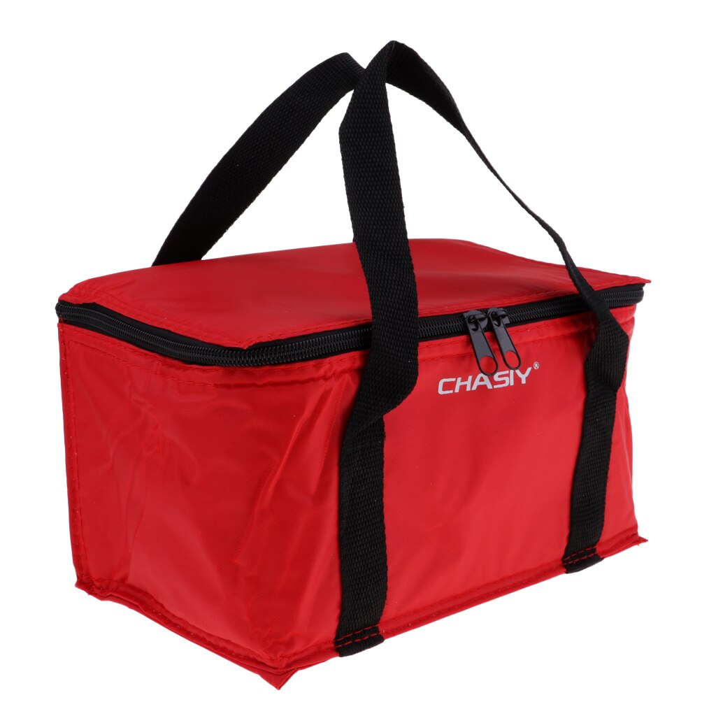 Insulated Outdoor Camping Food Thermal Cooler Tote Container Bag: Red