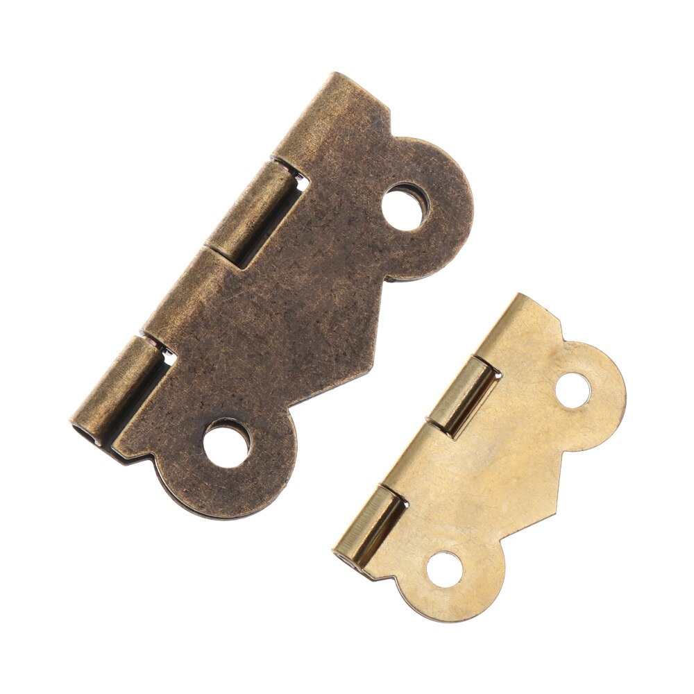10pcs 180 ° Vlinder Antieke Bronzen Scharnieren Sieraden Houten Doos Wijn Case Decor Scharnier met schroeven Meubels Hardware Meerdere size
