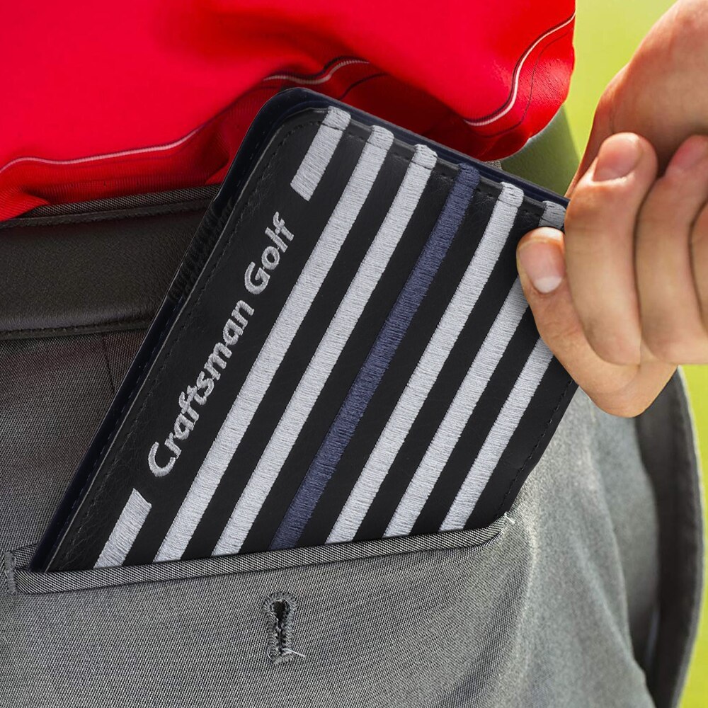 Golf Scorecard Yardage Book Holder Cover Stripe an... Grandado