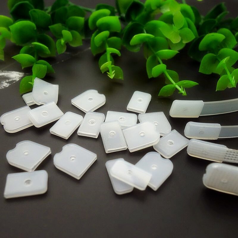 100 Pieces Plastic Boning Rubber End Caps 6mm 8mm 12mm