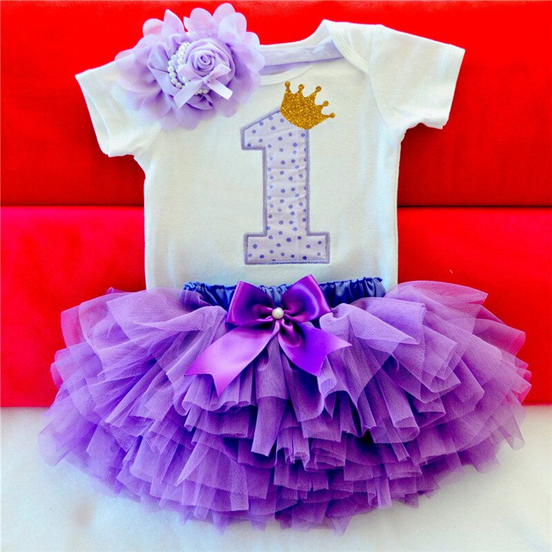 Baby mini tutu šaty dievčatá 1 rok prvé narodeniny oblečenie pre princeznú vestido infantil para festa romper krstiny kostýmové šaty: 136z