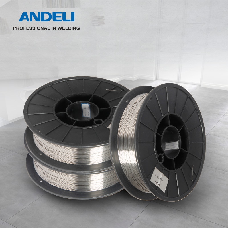 Andeli 0.8mm 1kg flux ydinlanka itsesuojattu ei kaasua mig lanka hiiliteräsvuotetta ydinlanka mig hitsaus kaasuton lanka