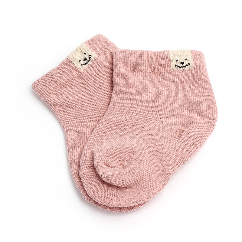 Calzini per bambini in tinta unita calzini per bambini in cotone morbido per bambina calzini per bambini primavera estate neonati calzini corti accessori per bambini 0-1Y: 06