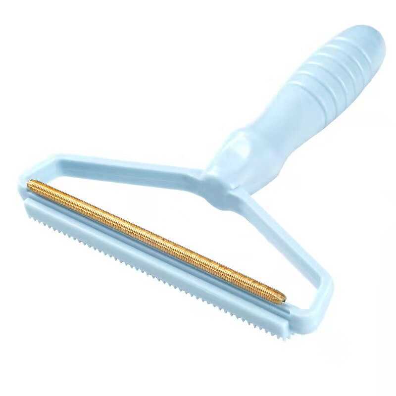 Dual Purpose Lint Brush Pet Fur Remover Copper Carpet Plastic Brush Comb for Smooth Fabric Hair Coat Sofa Sweater Cleaning Tools