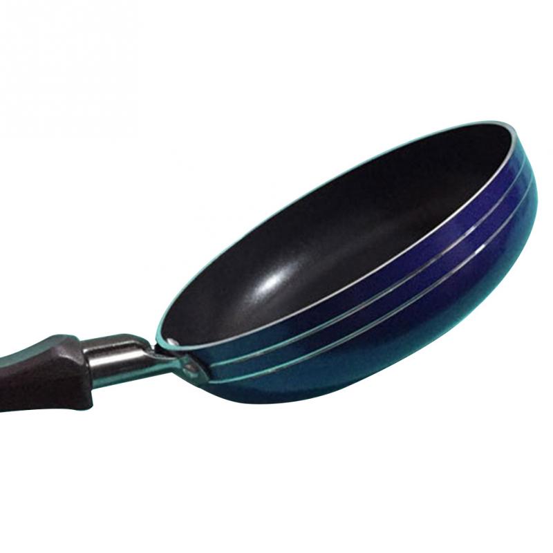 12cm mini non-stick stekpanna praktiskt kök hållbart pan aluminium med handtag