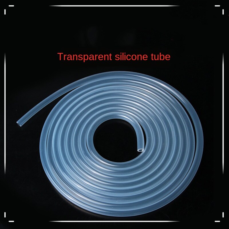 4mm x 6mm siliconen slang van voedingskwaliteit, doorschijnend