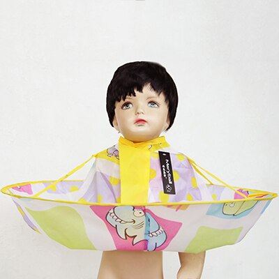 Baby Shampoo Capes 60cm Cartoon Oceaan Kinderen Haar Stekken Capes Gown Salon Waterdichte Zijde Kapper Kappers Schort voor Kinderen: Default Title