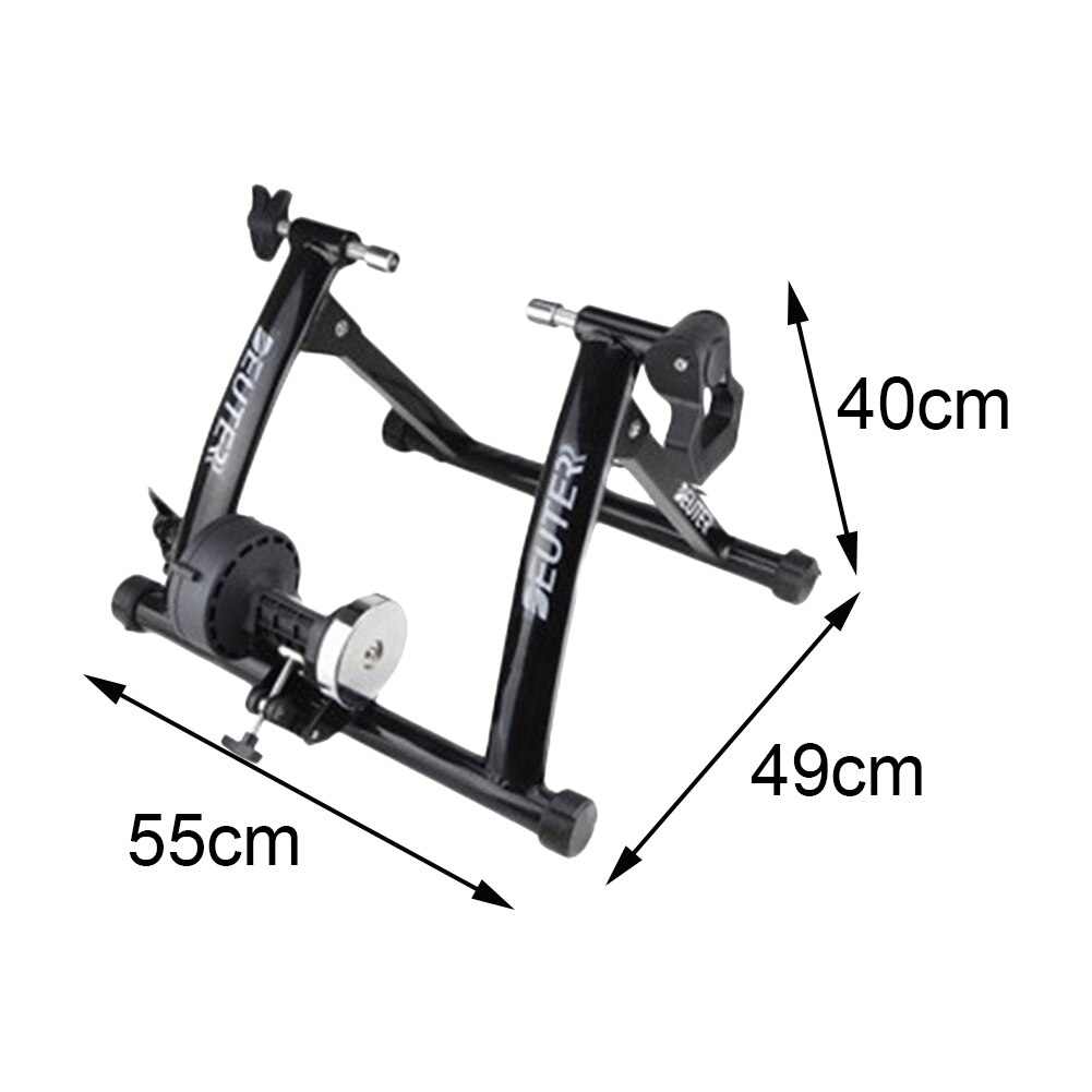 Foldable Bicycle Training Platfor 6 Levels Resistance Adjustable Cycling Trainer Roller Road Fitness Station For Indoor Exercise