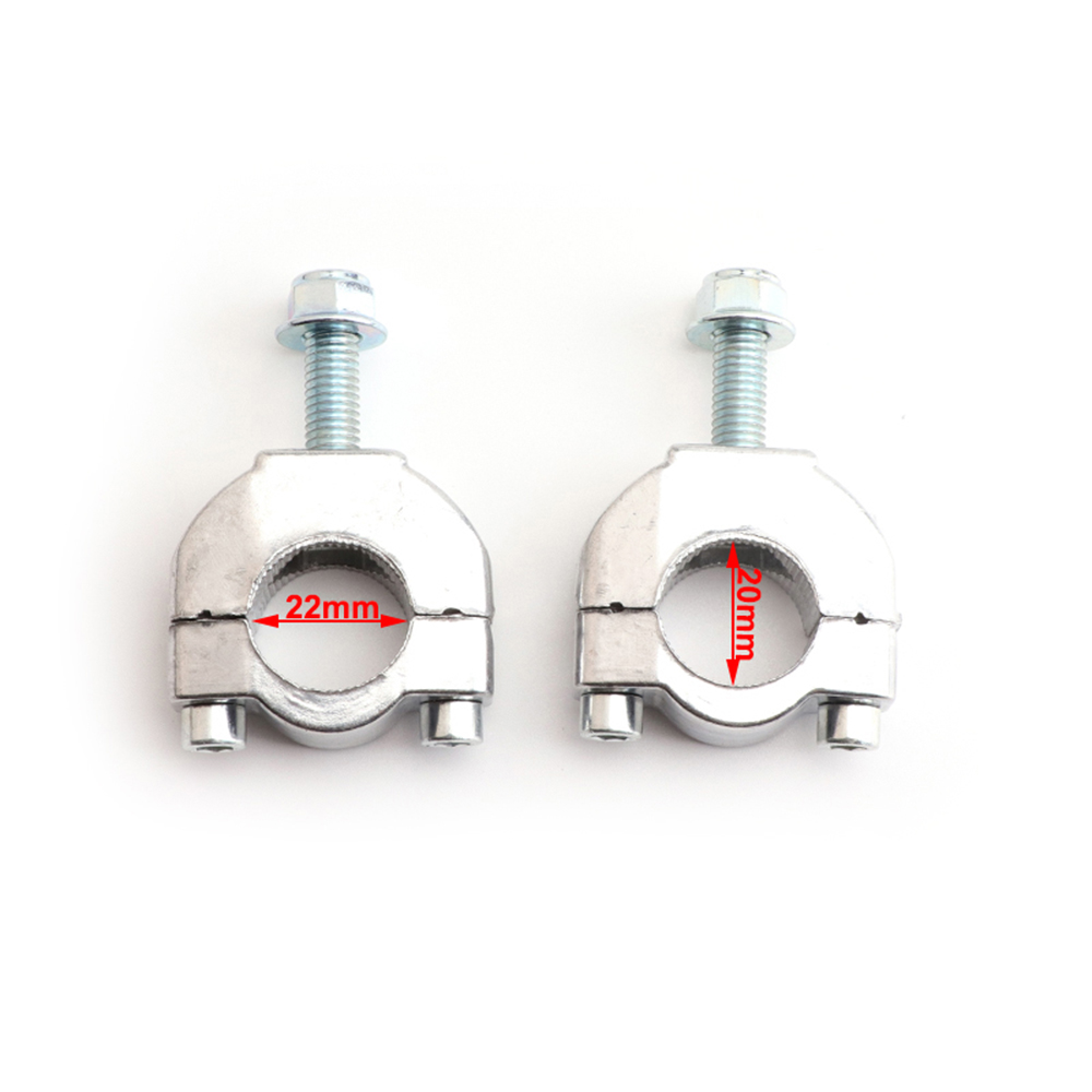 For 2-Stroke 47cc 49cc Mini Moto Dirt Bike Moped 7/8'' 22mm Handlebar Risers Adapter Motorcycle Handle Bar Clamp 1 Pair