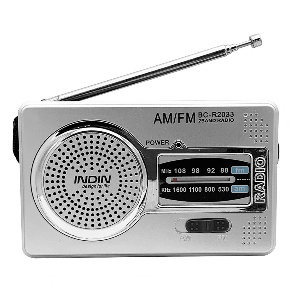 Lightweight Premium Portable AM FM Radio Built-in Speaker Portable Radio Retro for Indoor