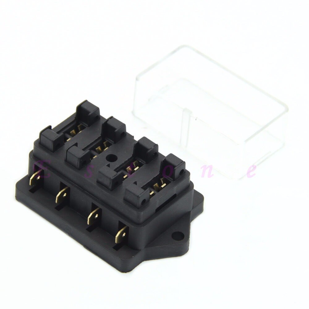 C18 -selling 4 Way Fuse Box Block Fuse Holder Box Car Vehicle Circuit Automotive Blade
