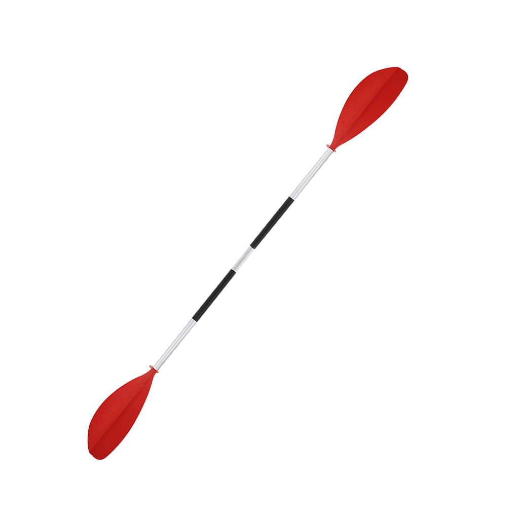 1 Pcs Detachable Asymmetrical Aluminum Kayak Paddle Float Afloat Oar Boat Rafting Paddle Canoe Oar Red Boating Accessories