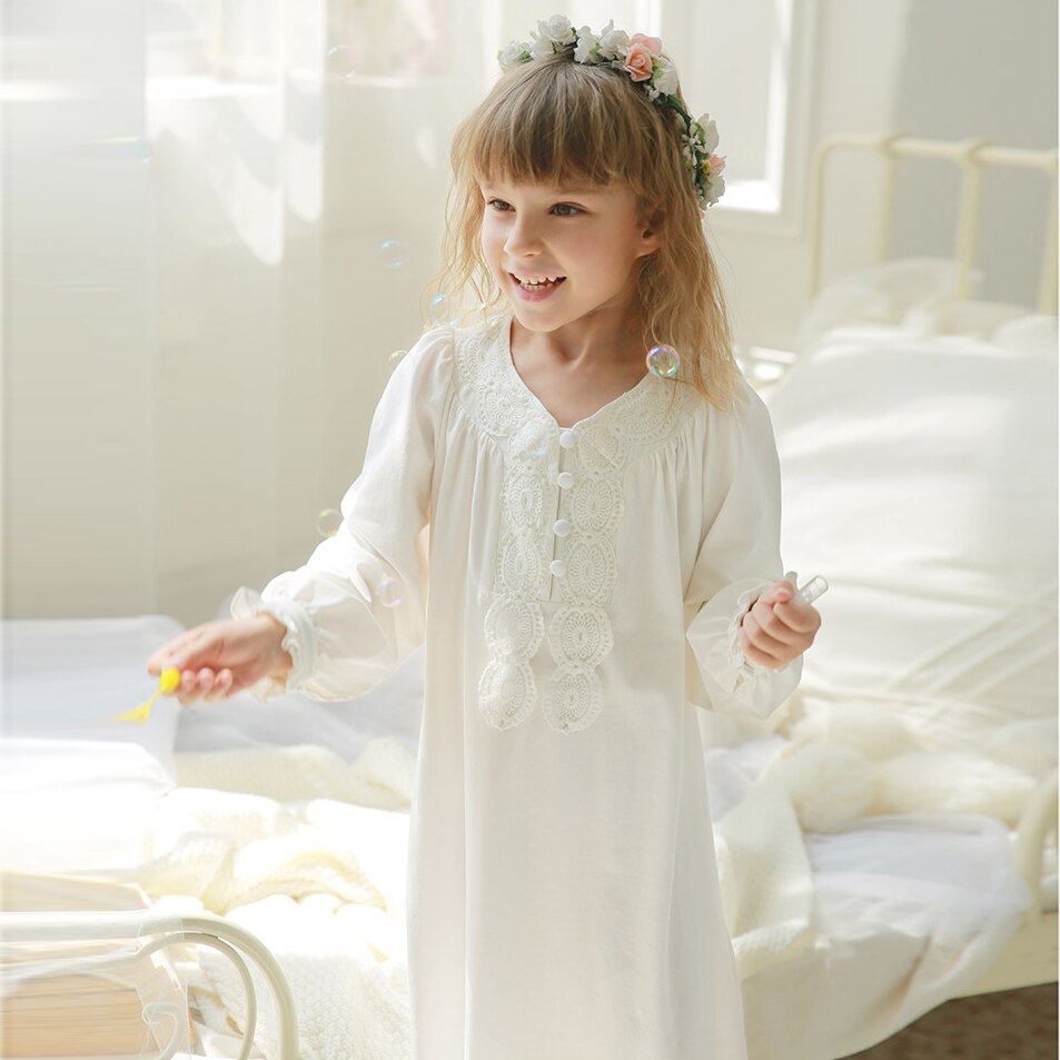 Enfants fille Lolita robe princesse chemises de nu. Grandado