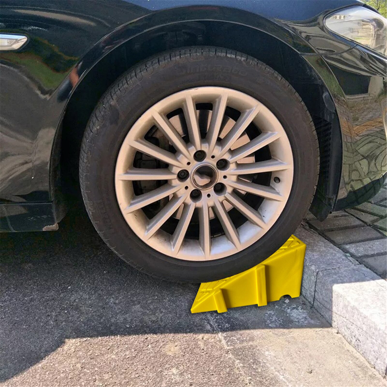 Heavy Duty Threshold Ramp Kit Lightweight Curb Ramps Threshold Ramp Mat Pad Car Trailer Truck Bike Motorcycle Portable