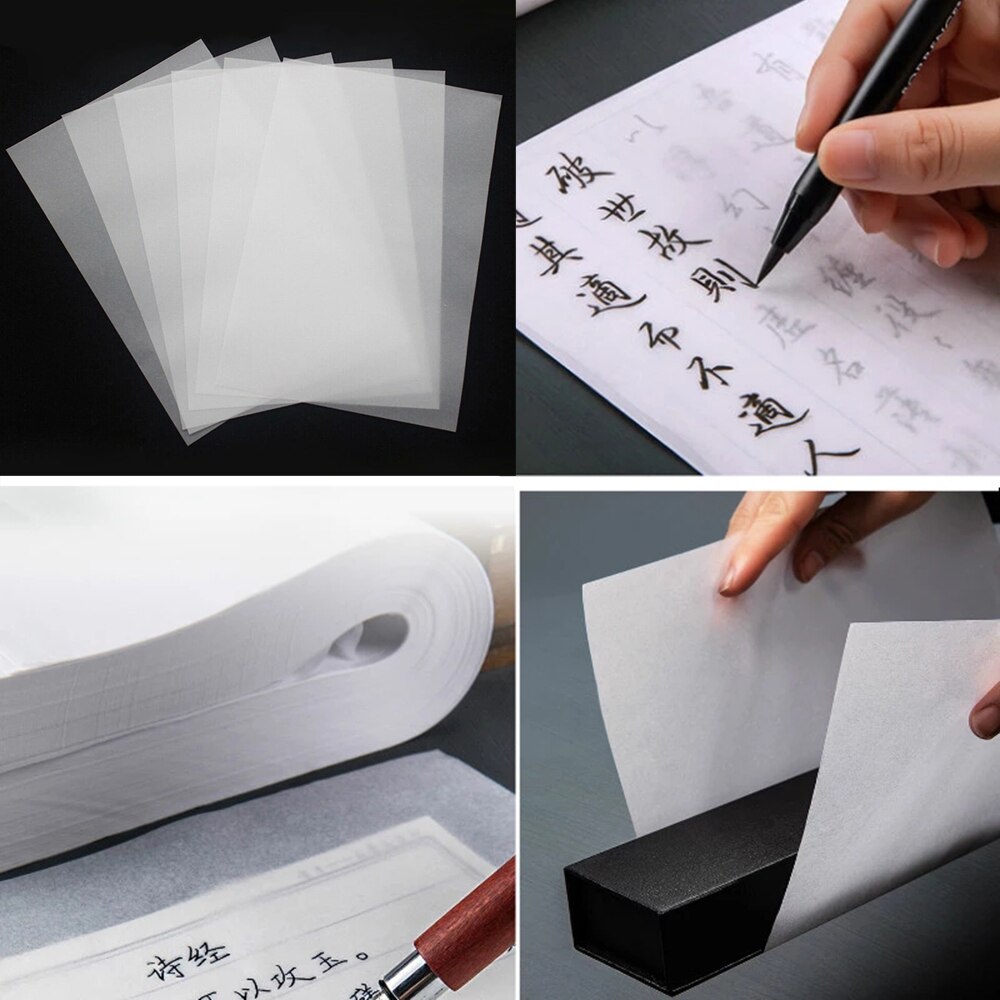 100pcs A4 210x297mm Drawing Calligraphy A4 Painting Tissue Writing Paper Translucent Tracing Paper Tracing Drawing Paper