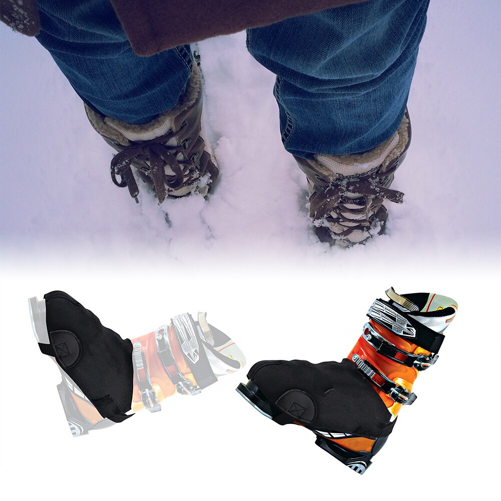 2pcs Warm Protective Cover Ski Boot Anti-freezing Lightweight Half Palm Compact Easy to Carry and Reusable