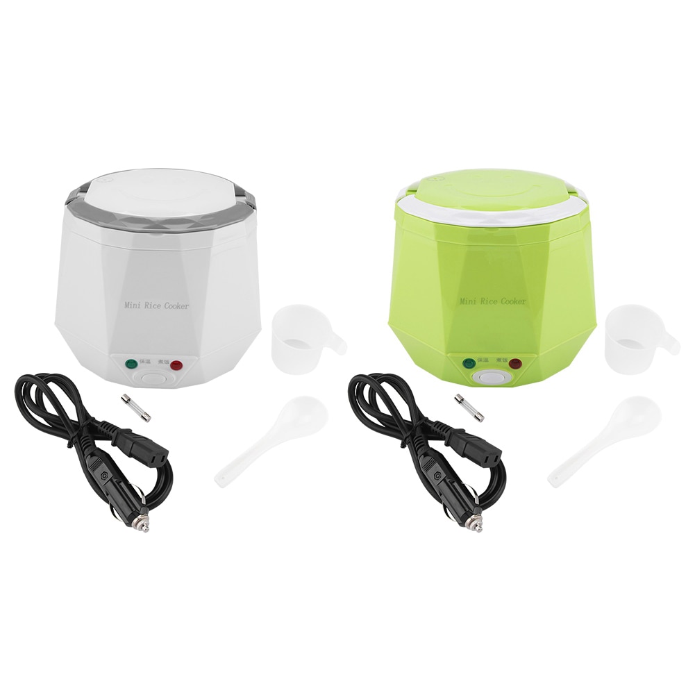 12v 100w 1.3 l bärbar riskokare multifunktionell elektrisk rismatare för biluppvärmning lunchbox matbehållare kruka