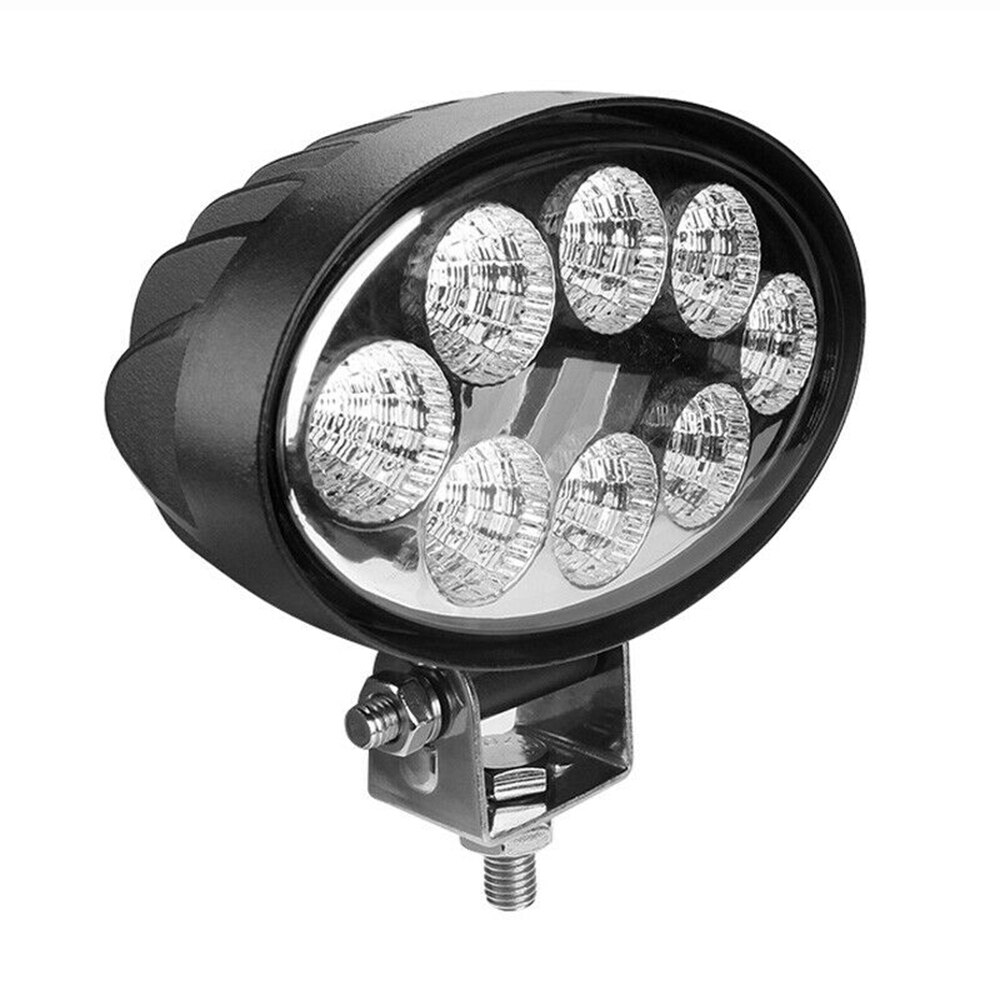 12v 24v 60w 6000k oval led arbetslampa dimljus strålkastare beam 5 tum vit  ip68 vattentät lastbil offroad traktor universal