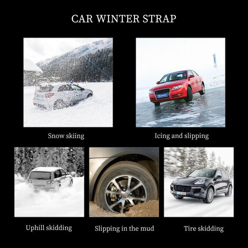 3 chaînes camion voiture roues pneu pneu neige chaînes hiver anti-dérapant roue chaîne camion voiture roues pneu pneu neige glace chaînes sécurité