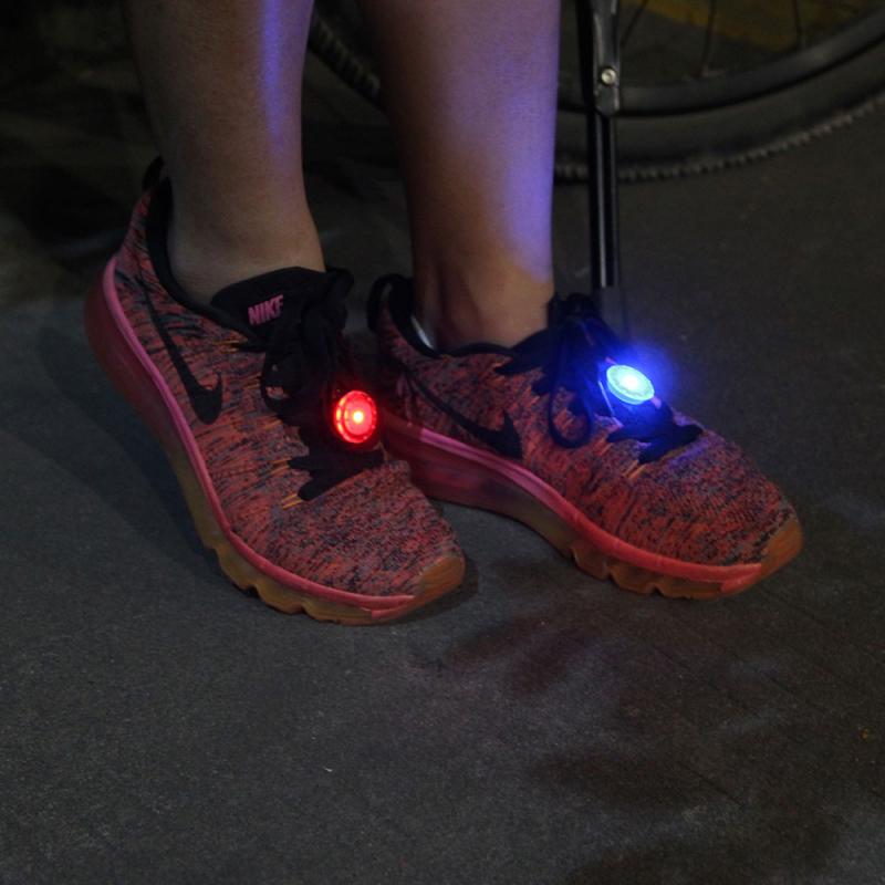 draussen Leucht Schuh Clip Lichter Multi-funktion Nacht Lauf Sicherheit Fahrrad Schuh Clips Ich bin Freien Radfahren Sport Warnung Lampe