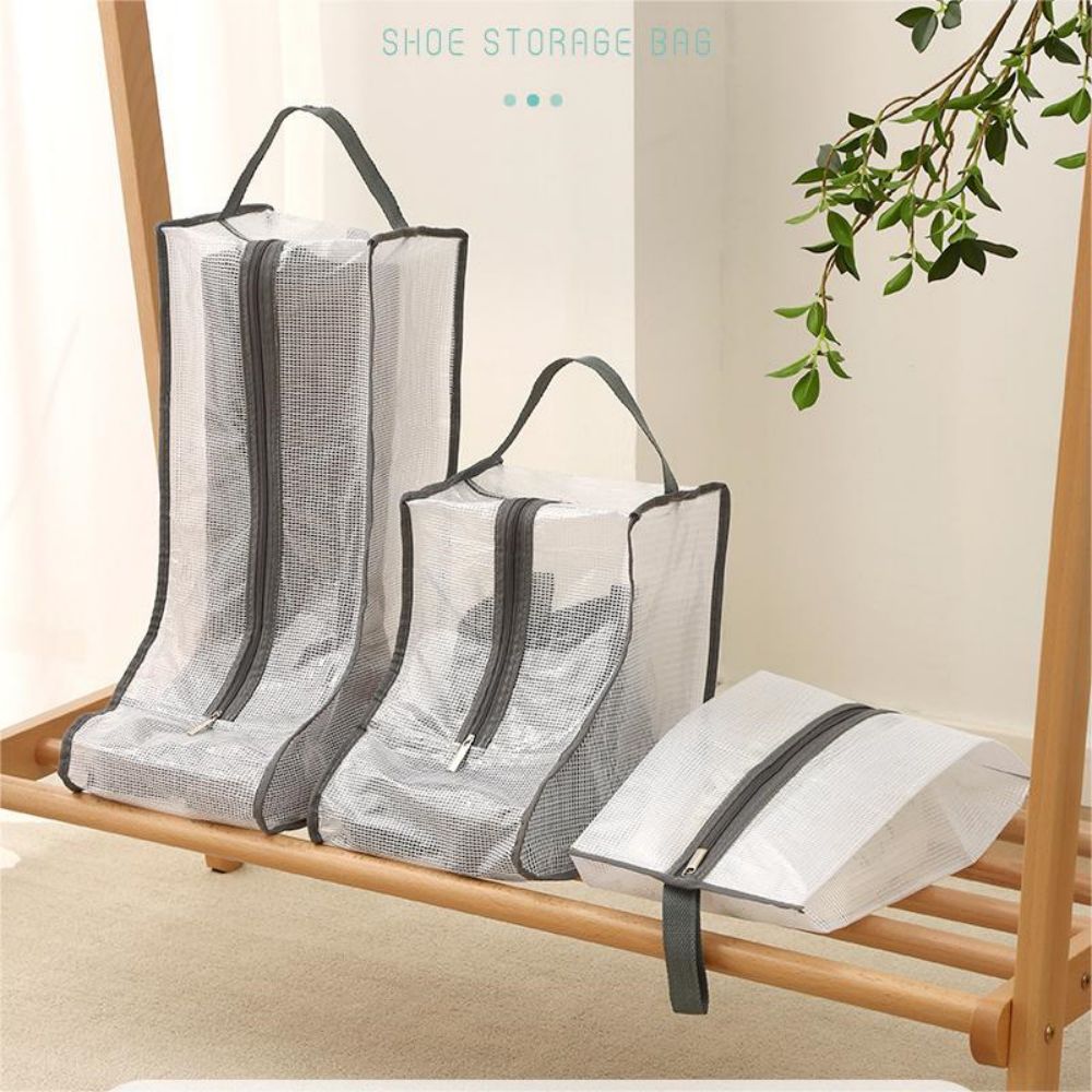 Shoe Storage Bag Household Foldable Portable Season Boots Protective Travel Essentials Covers Waterproof Shoes Organizer Bag