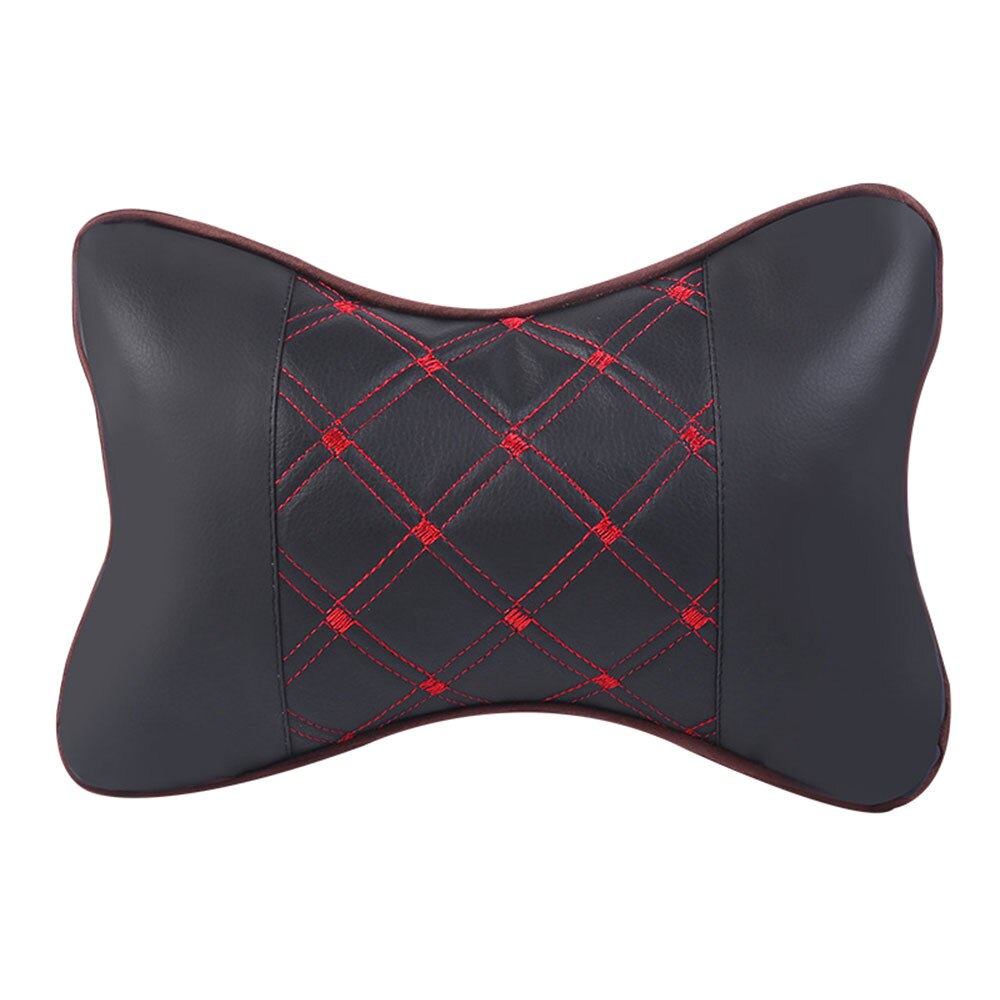 Car Headrest Auto Seat 3D Head Rest Car Universal Leather Fabric Breathable Cushion Pad Pillow Neck Rest Headrest: 1 Pcs