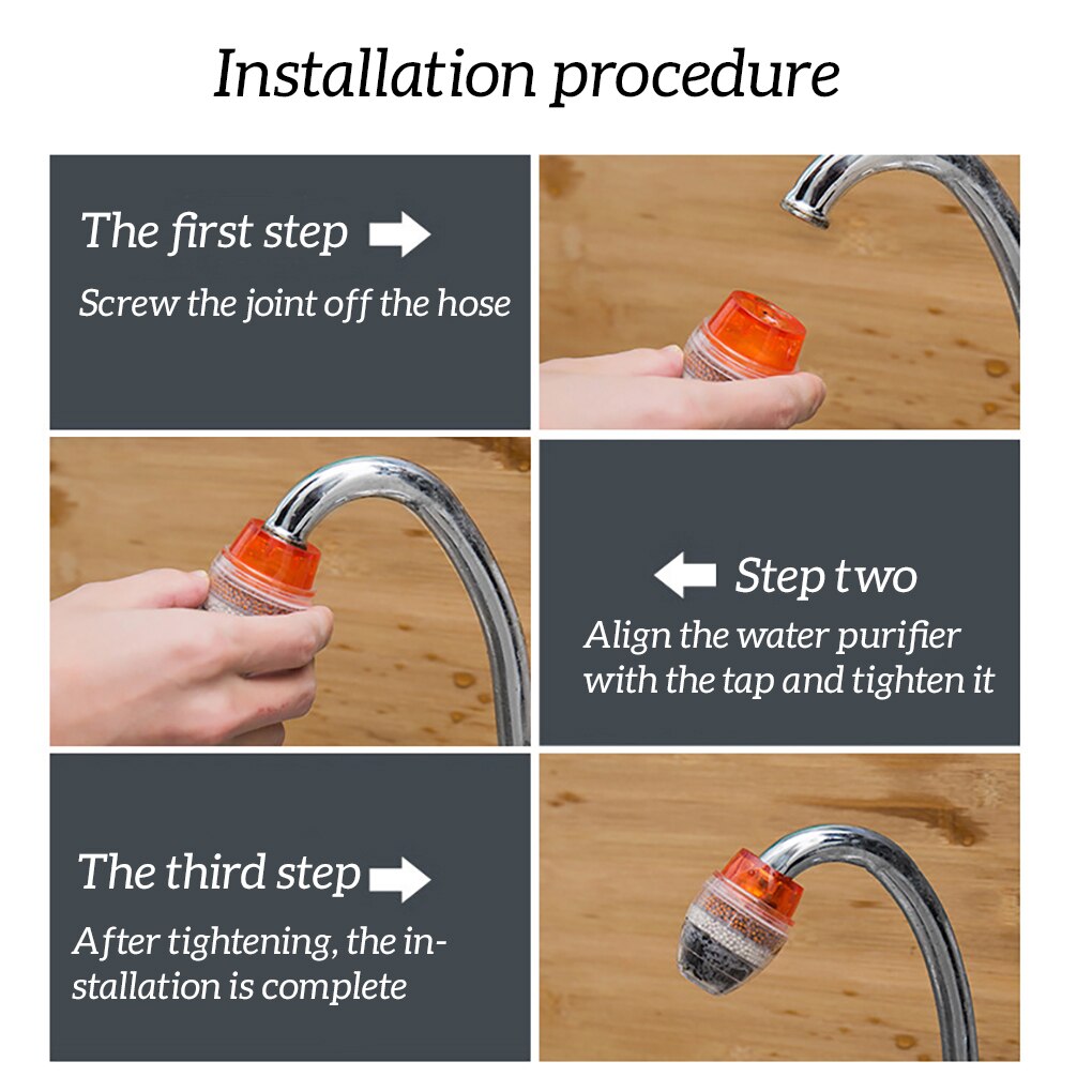 Kraan Water Filter Zeef Vergiet Keuken Plastic Tap Splash-Proof Hoofd Huishouden Adsorptie Filtratie Cartridge Willekeurige Kleur