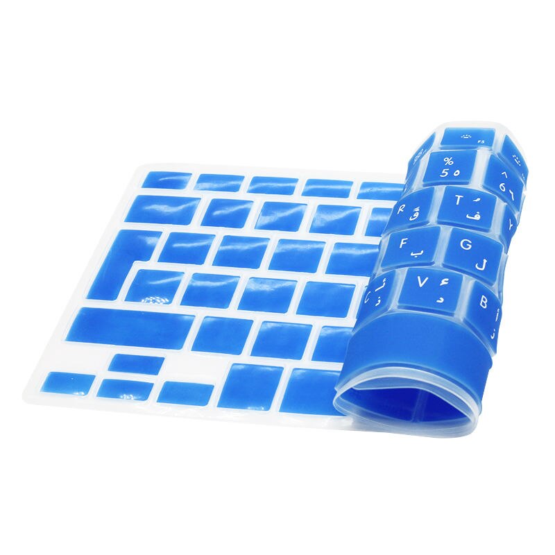 SR 14 Colors EU Arabic Language Letter Silicone Keyboard Cover Sticker for Macbook Air 13 Pro 13 15 17 Retina Protector Sticker