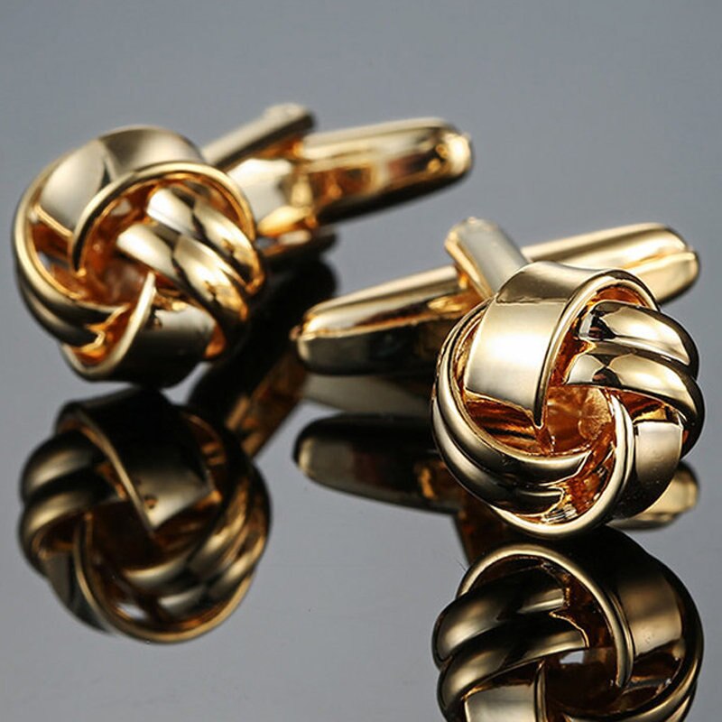 Mannen Manchetknopen Mode-sieraden Gouden Rvs Manchetknopen Heren Pak Pin