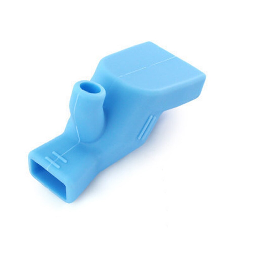 Silicone Extender Gadget Sink Water Tap Extension Washing Splash-Proof Device Kitchen Bathroom Accessories Sprinkler Connector: Blue
