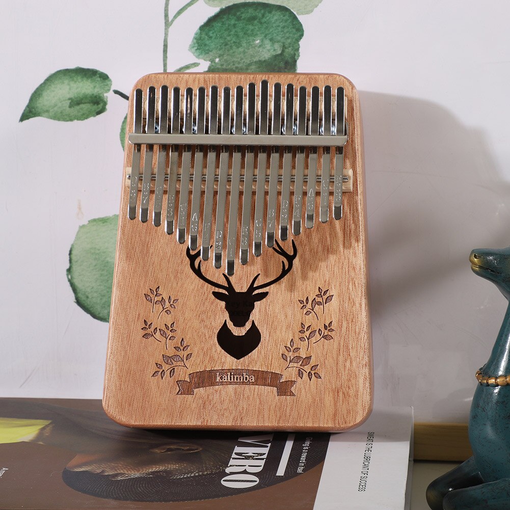 Kalimba 17 Keys Calimba Thumb Piano колимба Mbira Muspor Musical Instrument Mahogany Body With Accessory