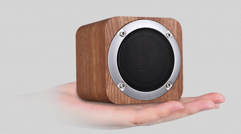 Laiyiqi Retro wood bluetooth speaker wooden square radio FM vibro woofer boombox caixa som portatil altavoz alto falante