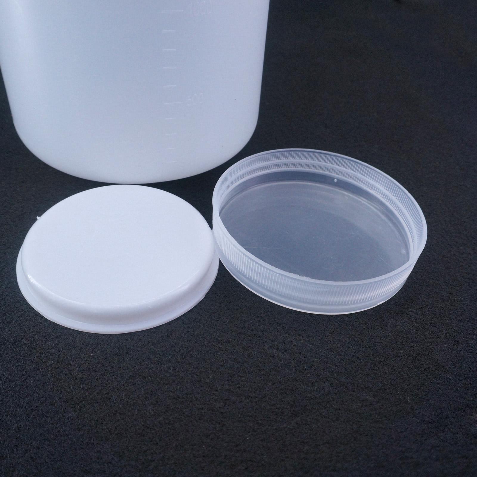 2000ML Plastic Wide Mouth Round Seal Liner Reagent Sample Bottle Graduation Height 22cm