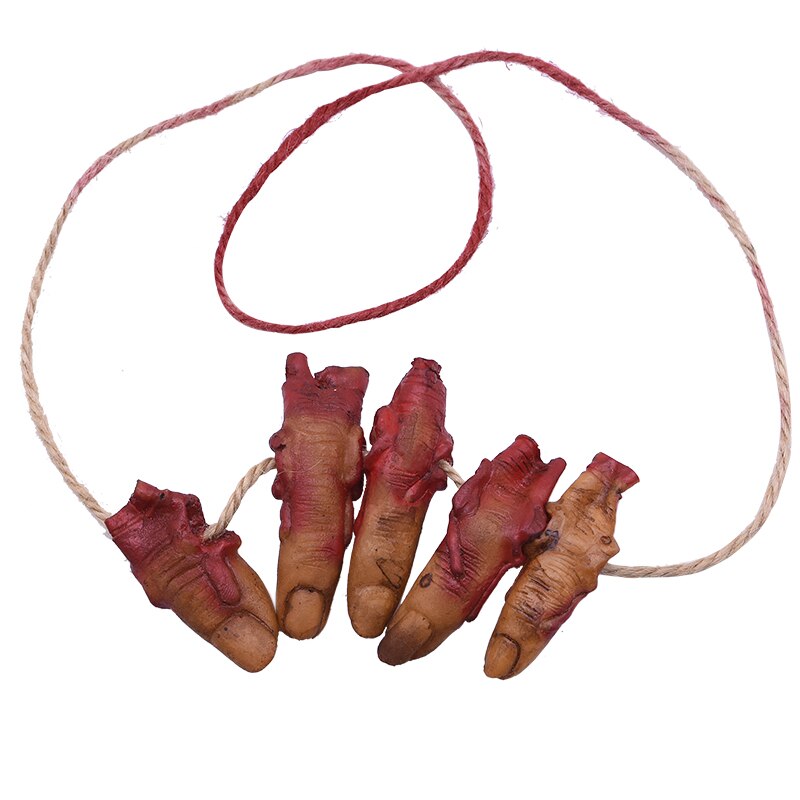 Horror halloween ornament hængende vedhæng skræmmende blodig mus flagermus finger hængende rekvisitter hjemsøgt hus halloween dekorationer: B06
